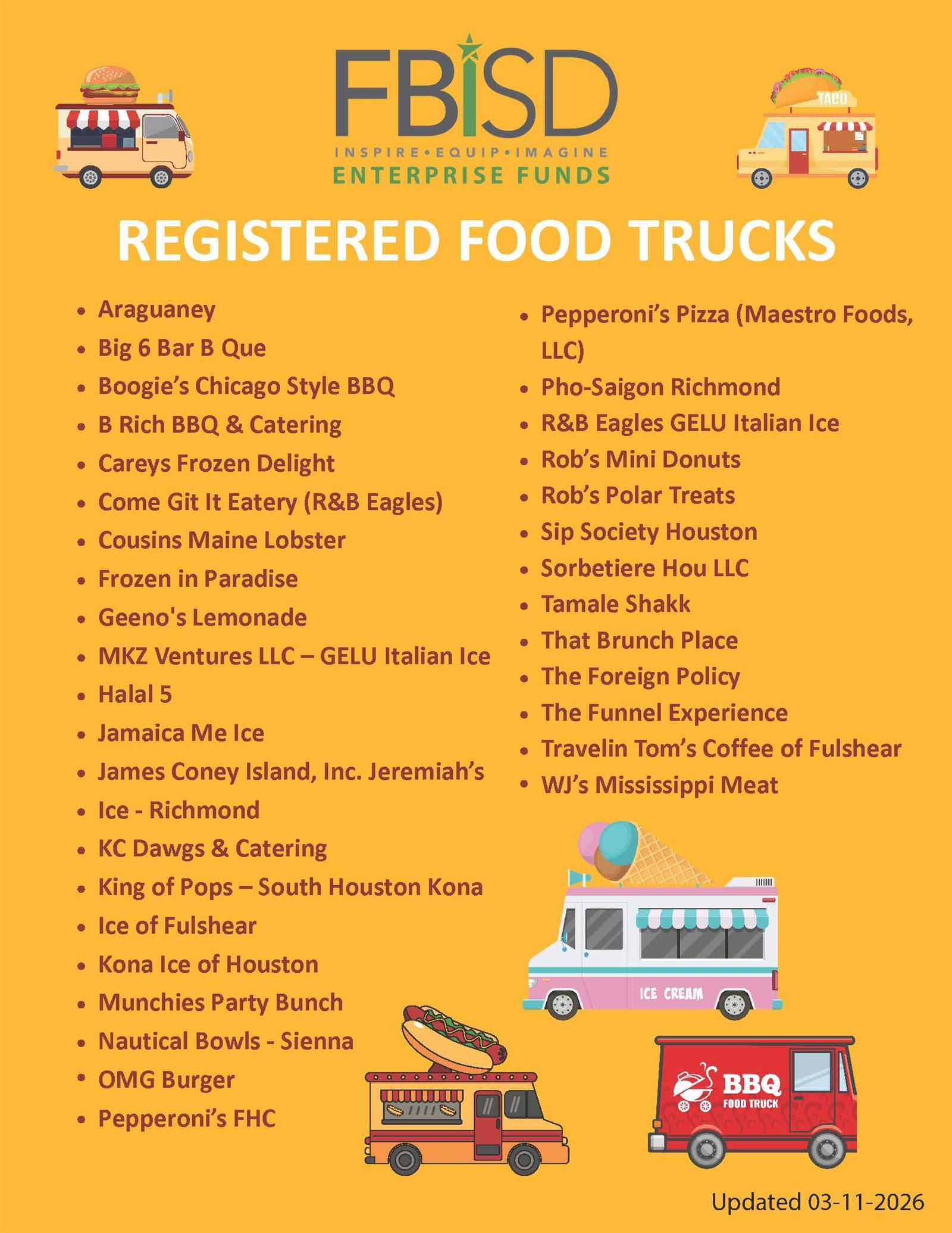 Registered Food Truck List